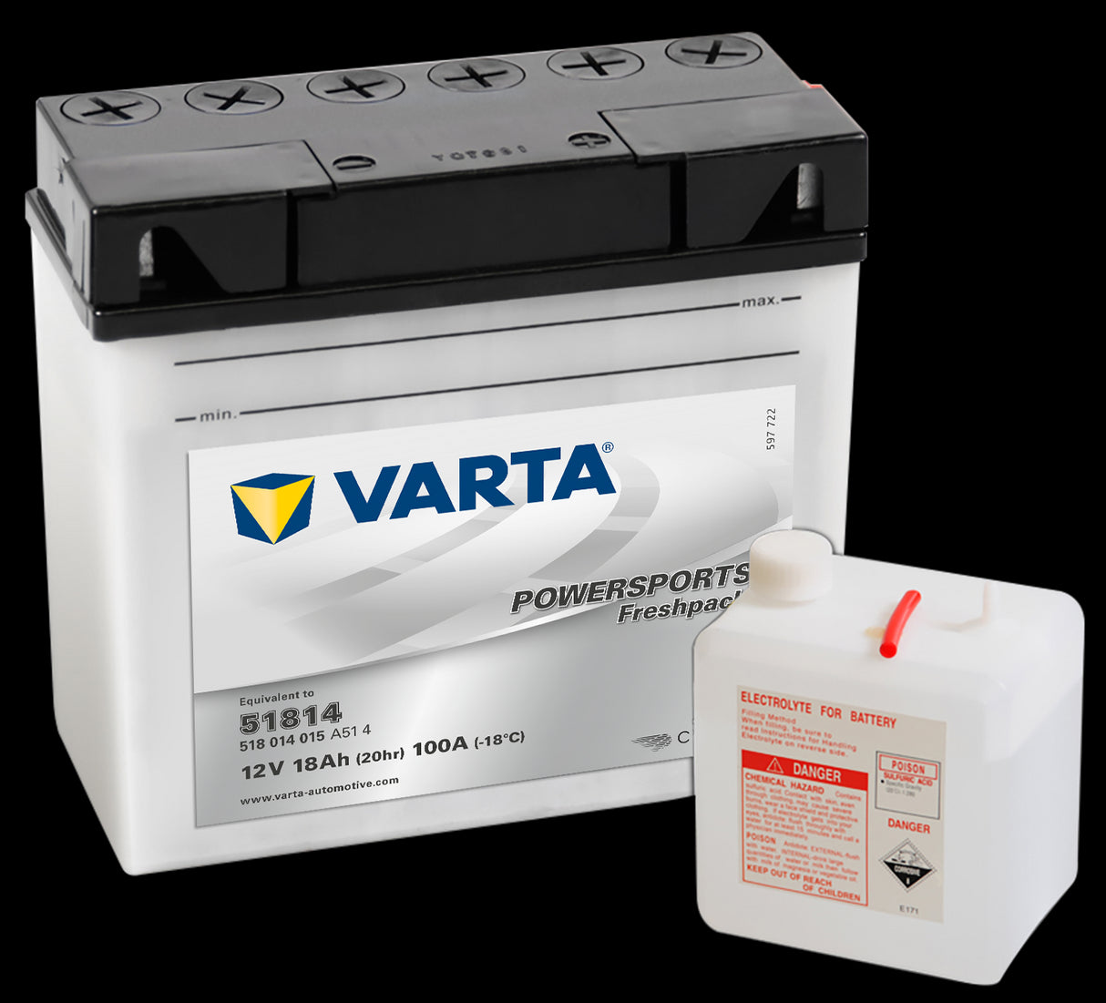 VARTA MC Batteri 12V 18AH 100CCA (186x82x171mm)