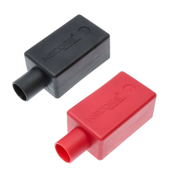 Batteripol beskytter for 10-70mm2 kabel - (Sett med rød/sort)