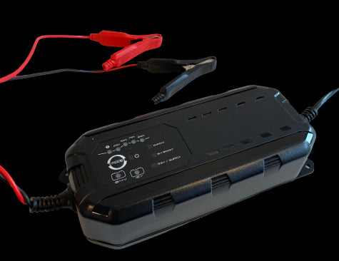 LEMANIA Batterilader 12/24V 7A Elektronisk