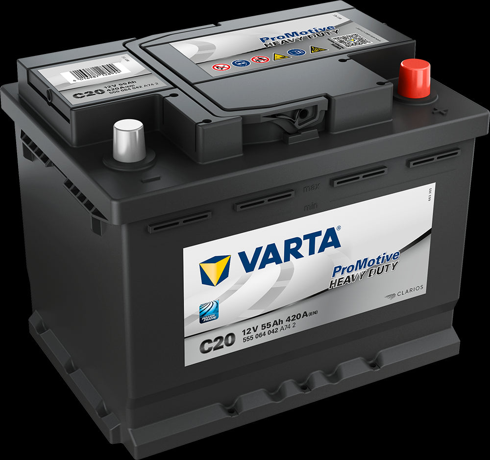 VARTA Promotive HD Batteri 12V 55AH 420CCA (242x175x190/190mm) +høyre C20