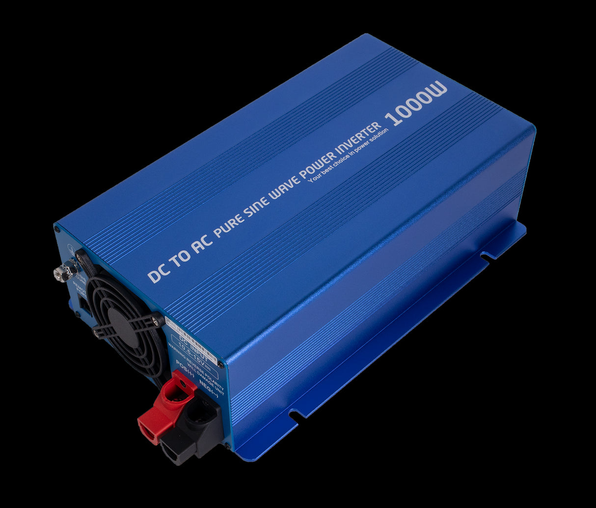 INVERTER 12V 1000W Ren sinus m/fjernkontroll