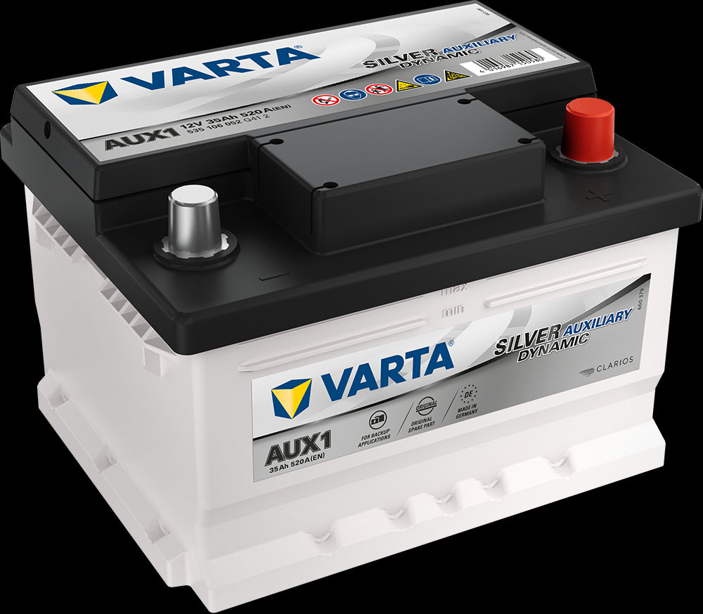 VARTA Silver Dynamic AUX Batteri 12V 35AH 540EN (212x175x140mm) +høyre AUX1