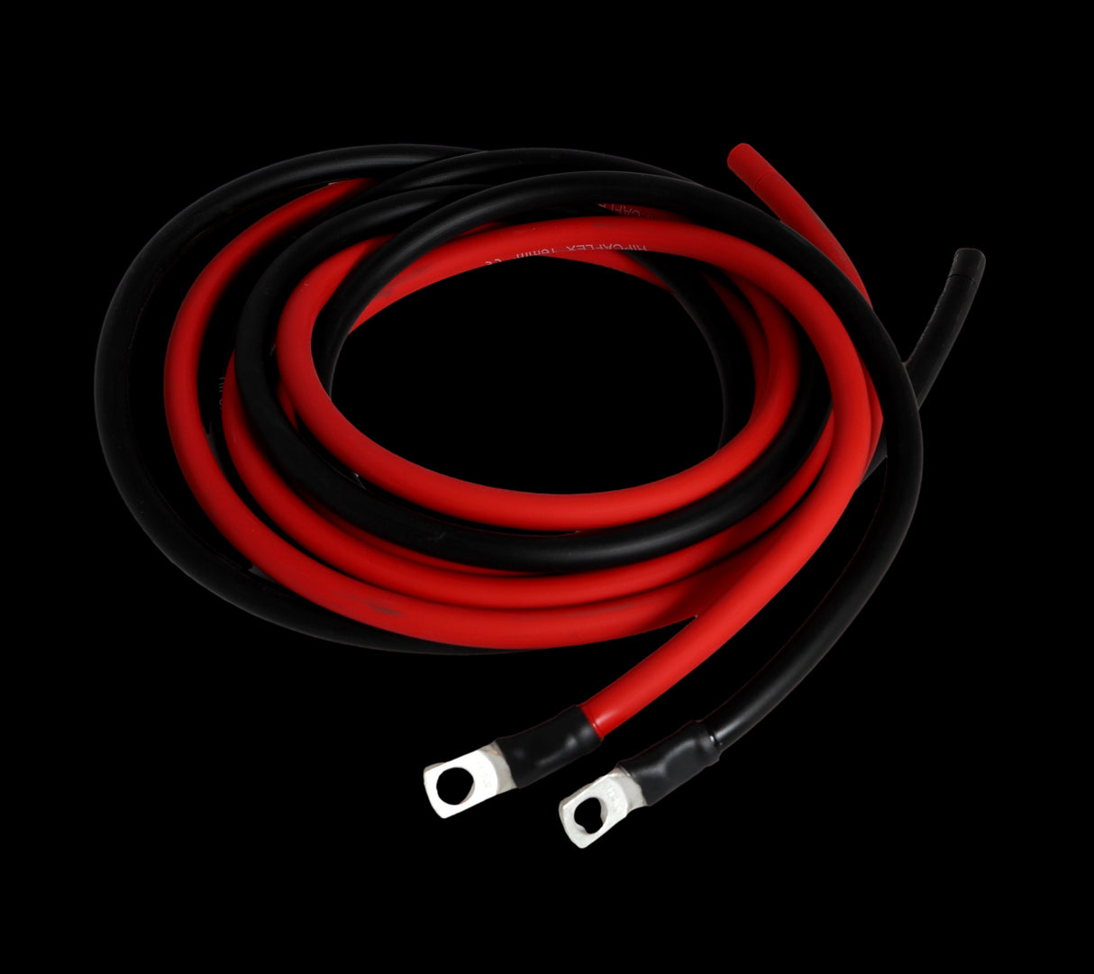 Kabel 2mtr 2x16mm2 til solcelleregulator (m/ 8mm øyer)