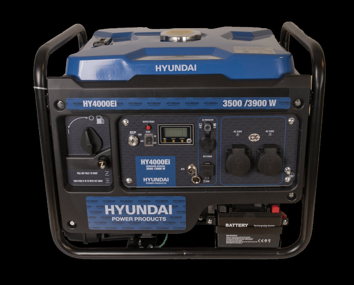 HYUNDAI HY4000Ei Inverter Aggregat 3900W - Fjernkontroll og ATS
