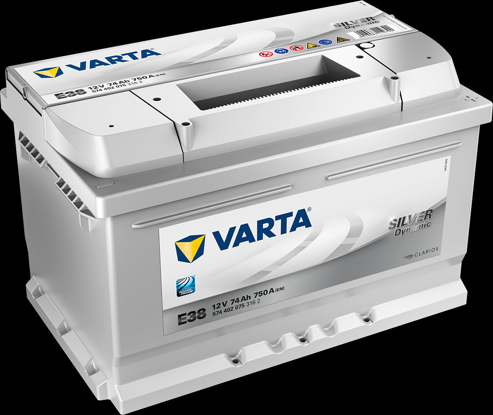 VARTA Silver Dynamic Batteri 12V 74AH 750CCA (278x175x175/175mm) +høyre E38