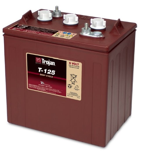 TROJAN Deep Cycle Traksjonsbatteri 6V 240AH (262x181x283mm) +diagonalt