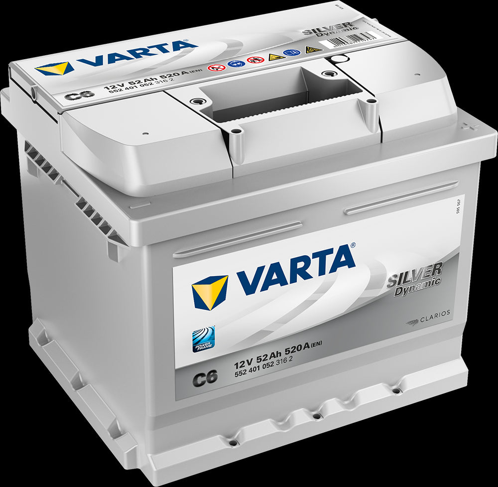 VARTA Silver Dynamic Batteri 12V 52AH 520CCA (207x175x175/175) +høyre C6