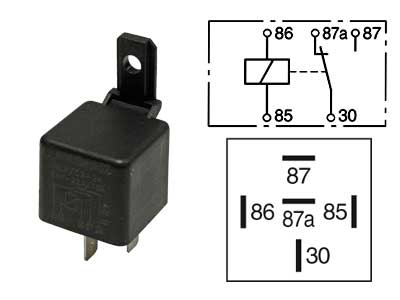 RELE NO Wehrle 24V/22A 87+87A