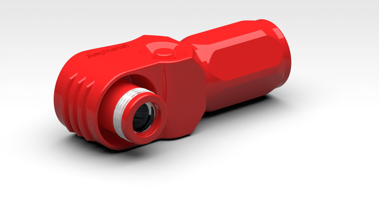 Amphenol kobling 5,7mm positiv (rød)