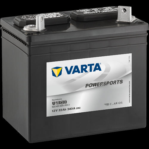VARTA Plenklipper Batteri 12V 22AH 340CCA (196x131x183mm) +Høyre