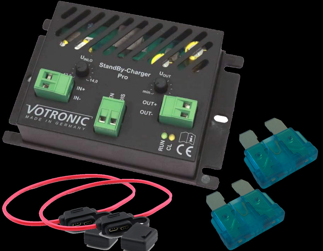 Pakke for lading av start 8A Votronic Pro m/kabelkit