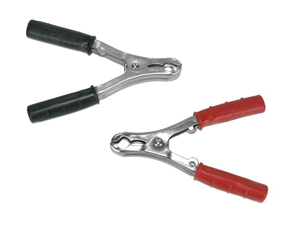 Batteriklemmer 90A - Sett sort/rød - Isolert