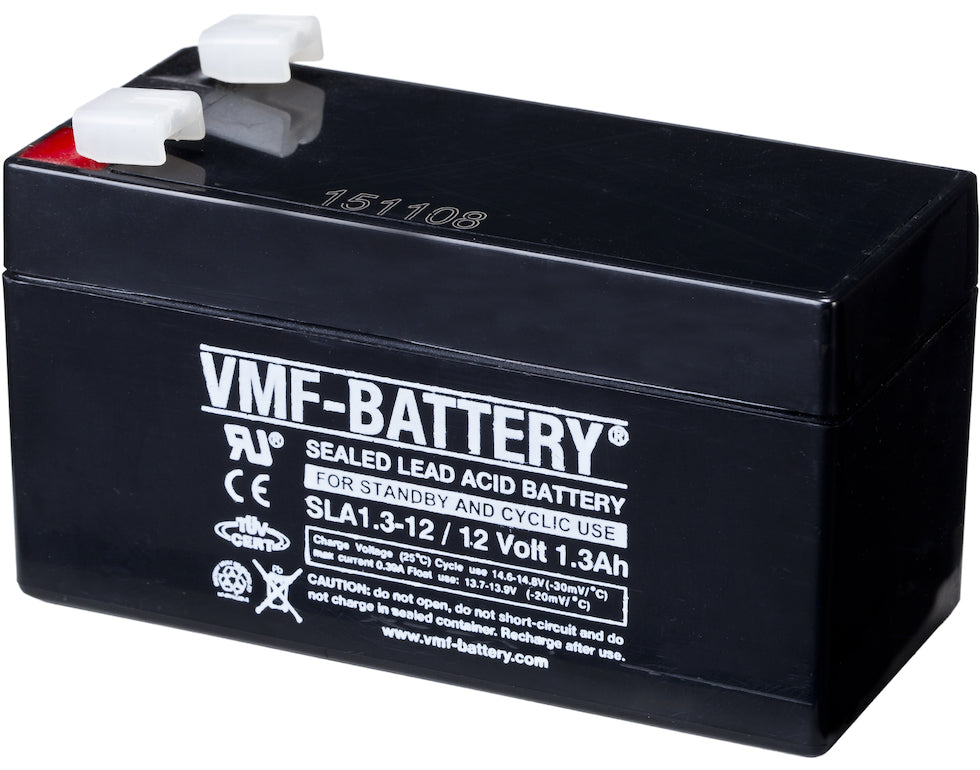 VMF 12V 1,3AH AGM Batteri (Tilsvarer Ritar RT1213)
