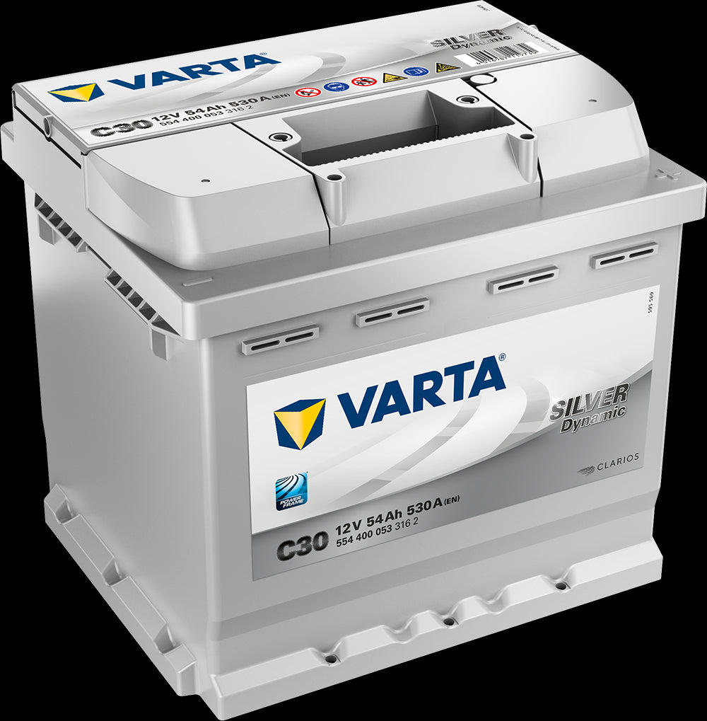 VARTA Silver Dynamic Batteri 12V 54AH 530CCA (207x175x190/190mm) +høyre C30