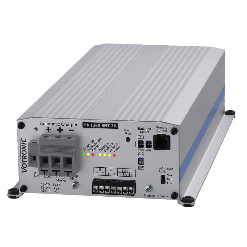 VOTRONIC PB1240 Elektronisk Batterilader 12V 40A - 3 kanaler NB! B-VARE