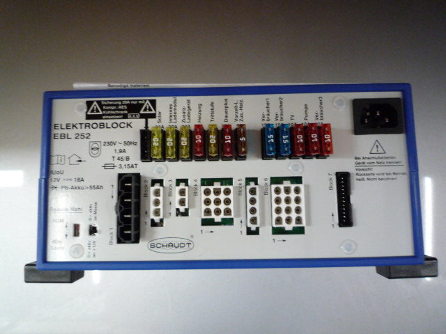Schaudt EBL252 Strømsentral for bobiler