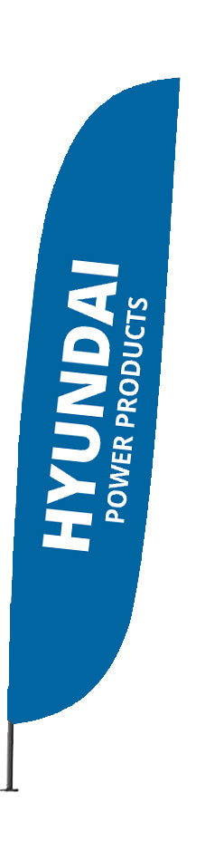 HYUNDAI Beachflagg inkl. kryssfot og vannring