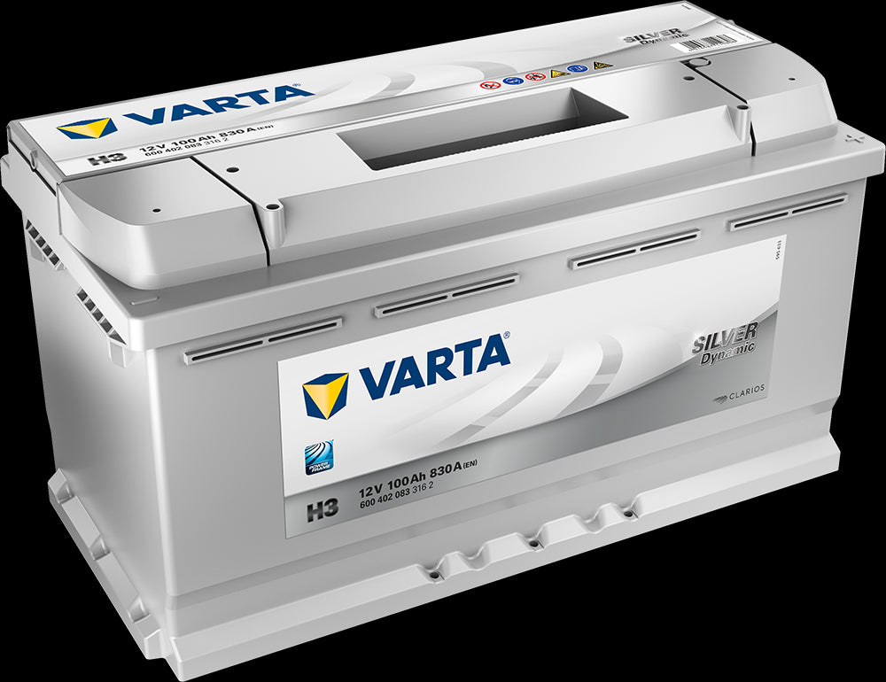VARTA Silver Dynamic Batteri 12V 100AH 830CCA (353x175x190/190mm) +høyre H3