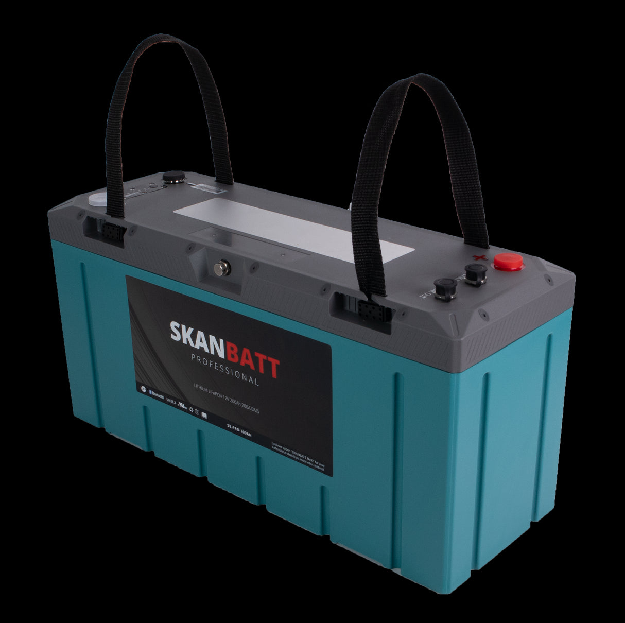 SKANBATT Lithium Professional IP67 12V 200Ah 200A BMS - HEAT