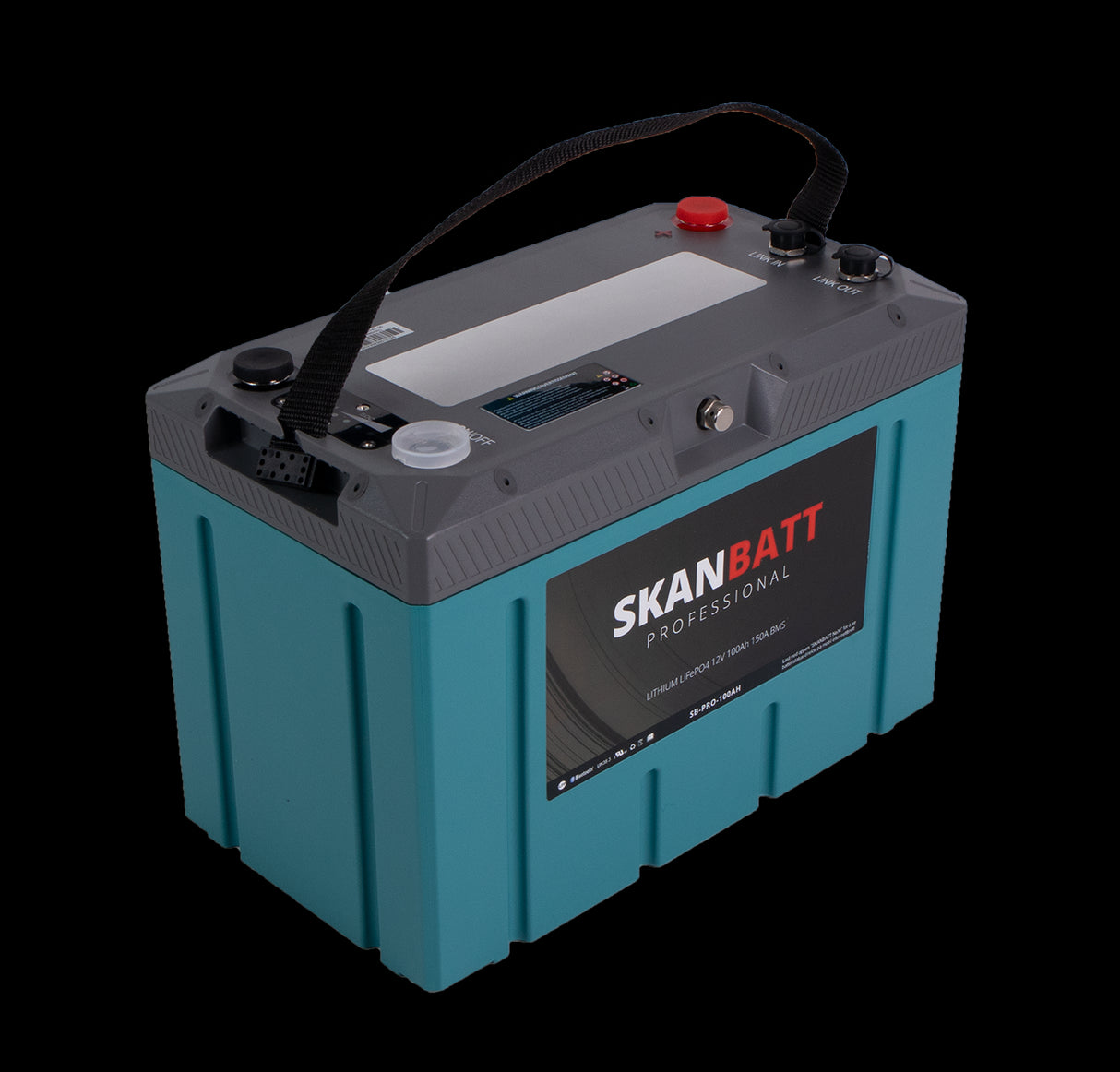 SKANBATT Lithium Professional IP67 12V 100Ah 150A BMS - HEAT
