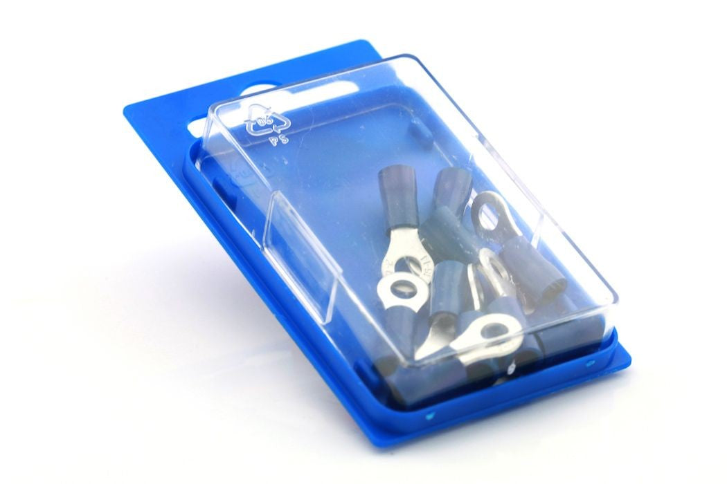 Kabelsko 654BLU - 10stk Blister blå