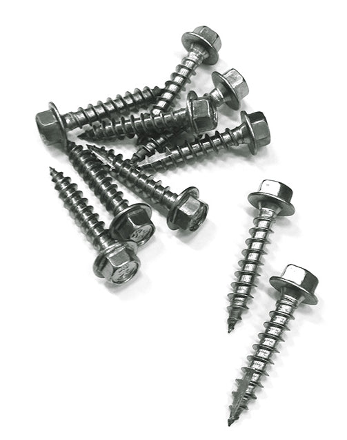 Skruer 10stk 6x30mm 6-kant rustfri