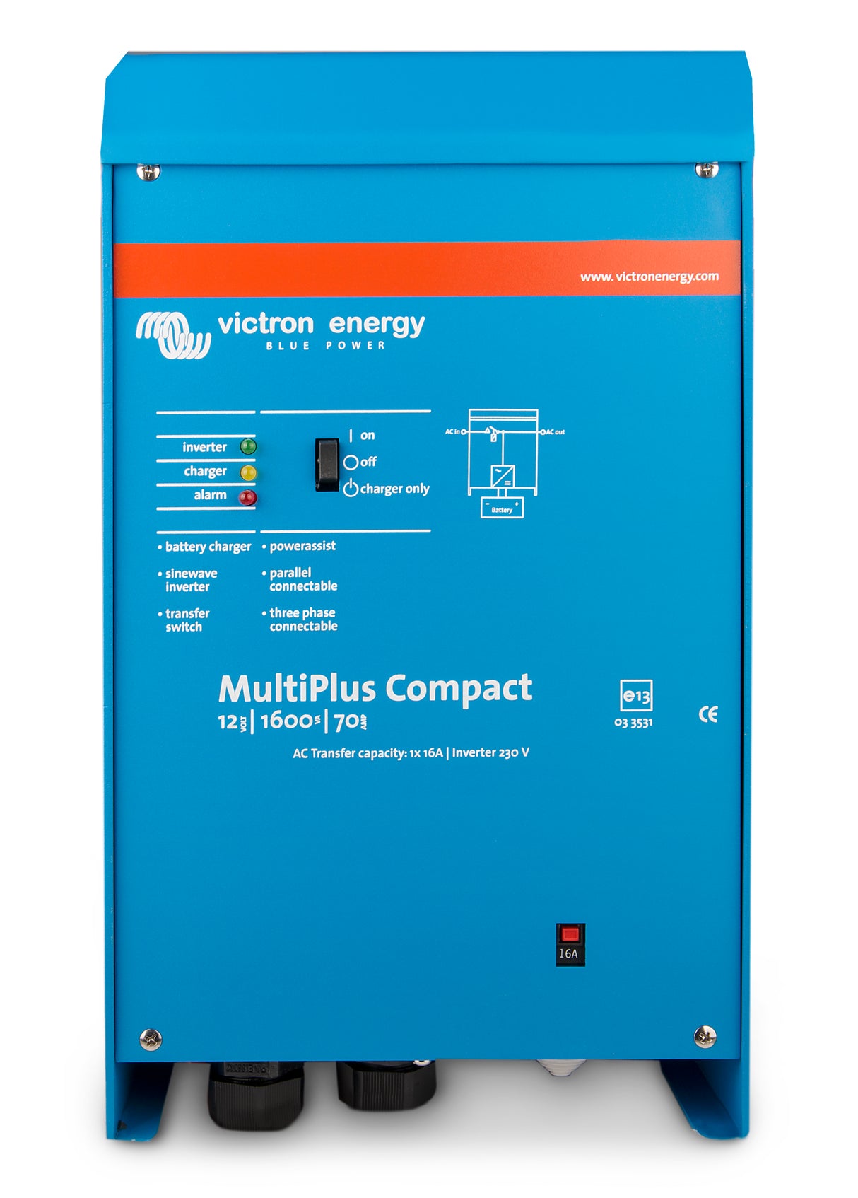 VICTRON MultiPlus C12/1600/70 kombi inverter og lader