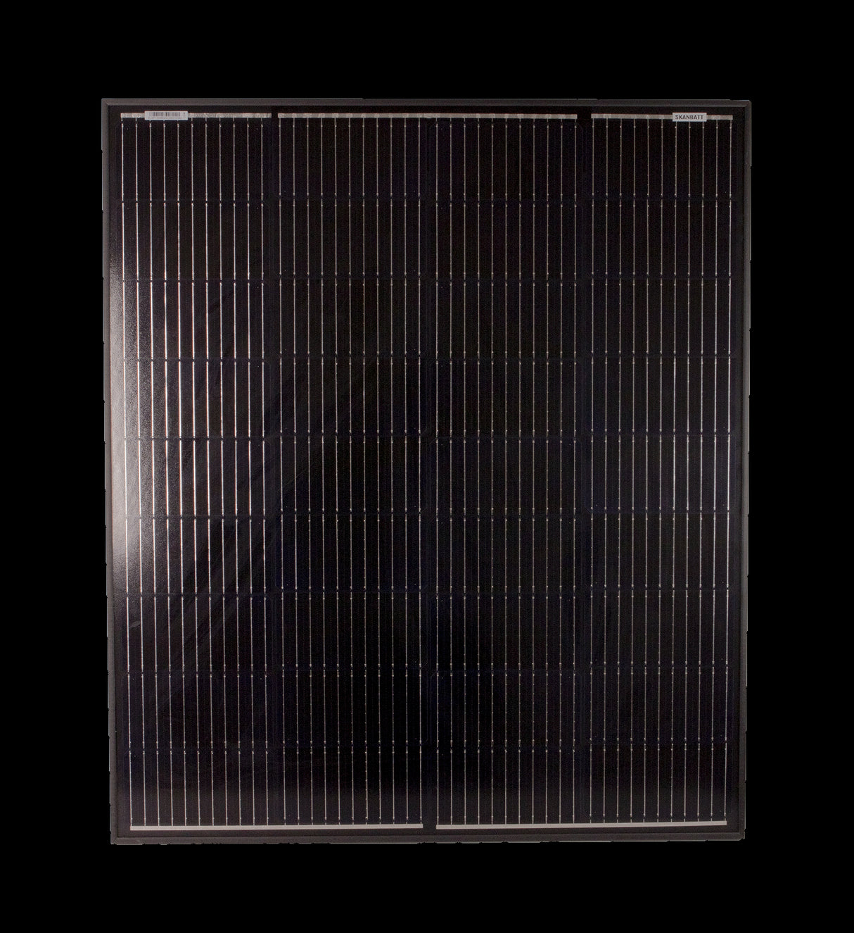 SKANBATT Solcellepanel Mono 130W Sort - 885x765x30mm