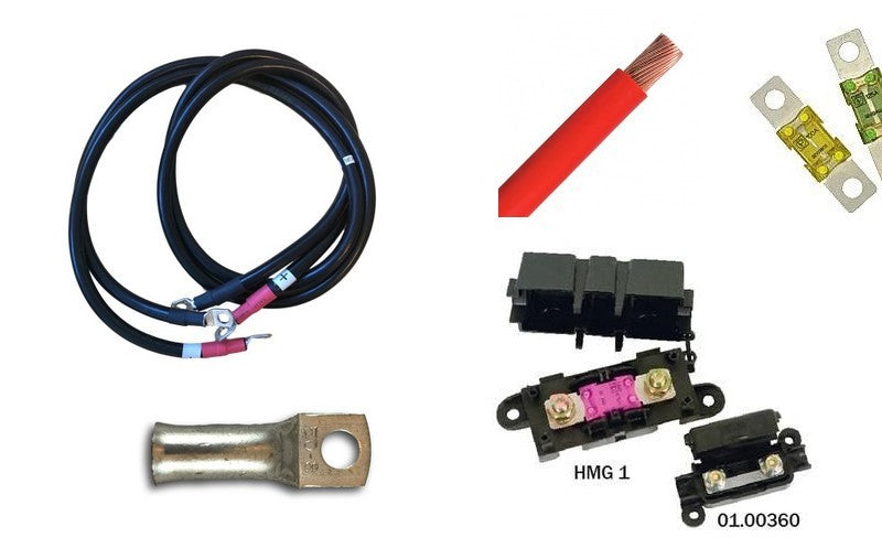 Vanlife Inverter Kabelpakke 1500W 50mm2 1,4m 150A Mega2