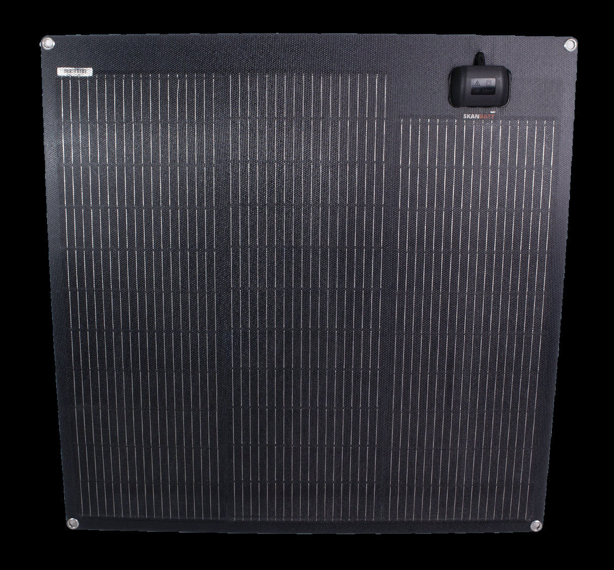 SKANBATT Fleksibelt Solcellepanel 75W - ETFE - 670x670x3mm
